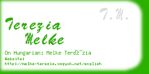 terezia melke business card